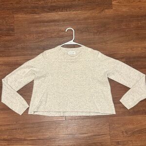 Bella Dahl Cream Crew Neck Sweater 100% cashmere